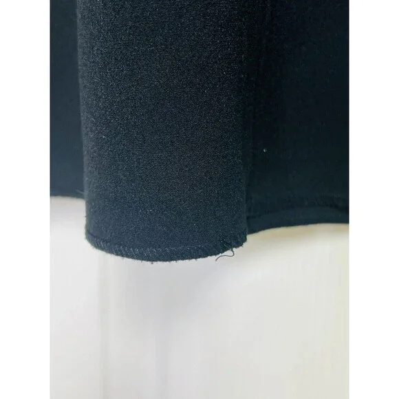 Zara Woman Basic Sleeveless Black Unlined Sheath Dress Small Pullover V-neck - Picture 6 of 9